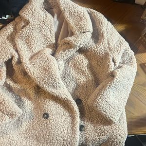 Light pink teddy Peacoat